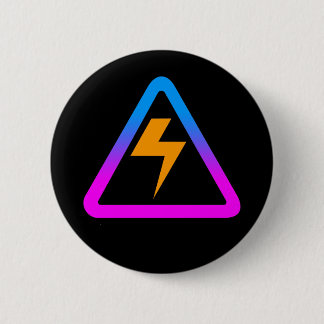 COREY TIGER 1980s RETRO ZAP SIGN Button
