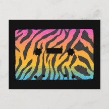 Corey Tiger 80er Cassette Tape Postkarte