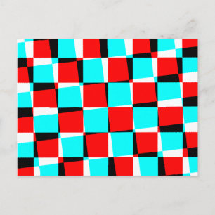 Corey Tiger 80er Jahre Vintage Op Art Postkarte