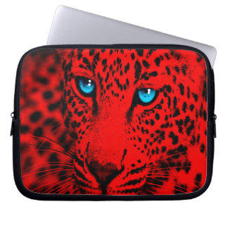 Corey Tiger 80er Leopard (rot) Laptopschutzhülle