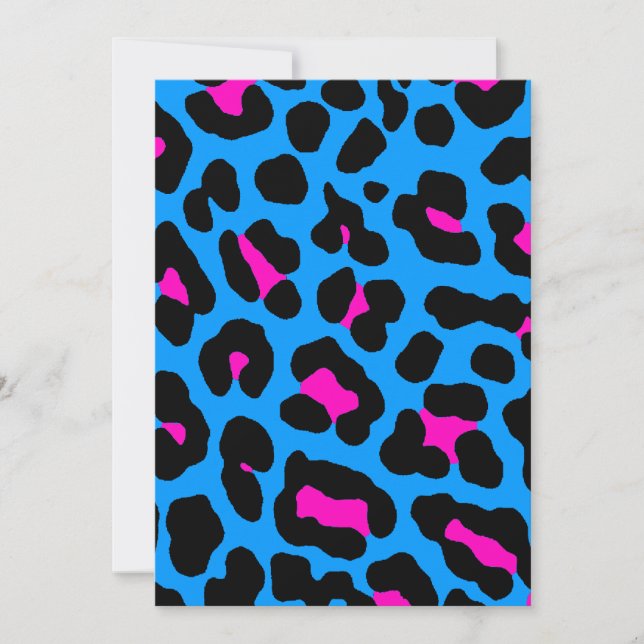 Corey Tiger 80er Leopard Spots (blau) (Vorderseite)