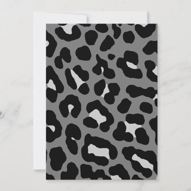 Corey Tiger 80er Leopard Spots (grau) (Vorderseite)
