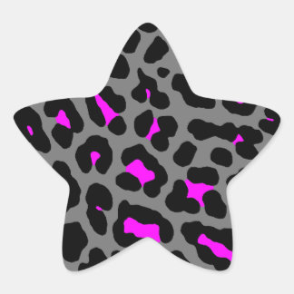 Corey Tiger 80er Leopard Spots (grau) Stern-Aufkleber