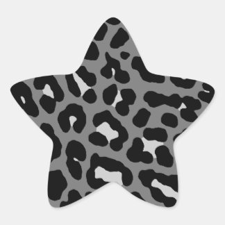 Corey Tiger 80er Leopard Spots (grau) Stern-Aufkleber