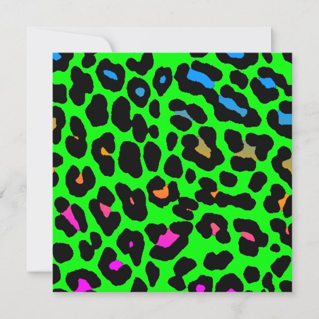 Corey Tiger 80er Leopard Spots (grün) (Vorderseite)