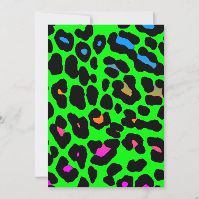 Corey Tiger 80er Leopard Spots (grün) (Vorderseite)