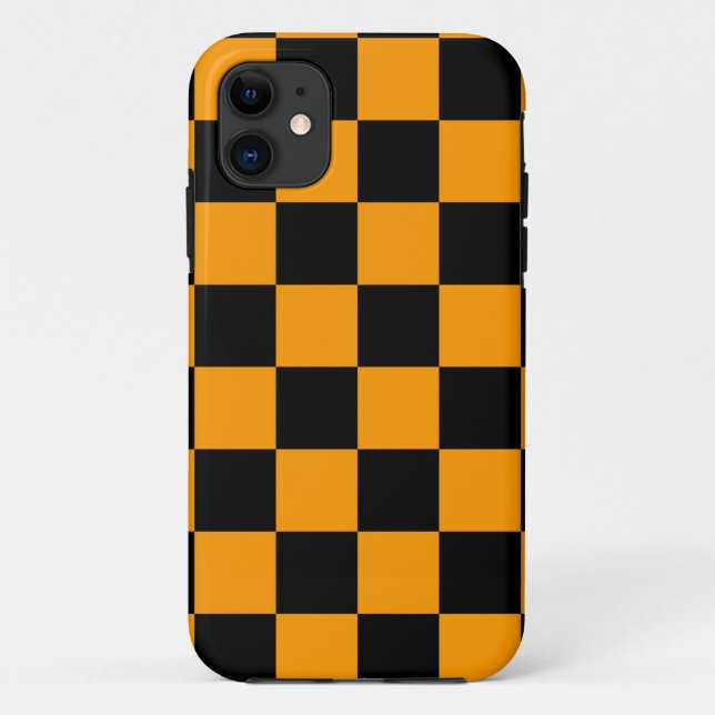 Corey Tiger 80er Neon Checkerboard (Orange) Case-Mate iPhone Hülle (Rückseite)