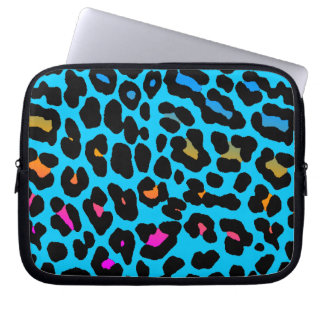 Corey Tiger 80er Neon Leopard Print Laptopschutzhülle