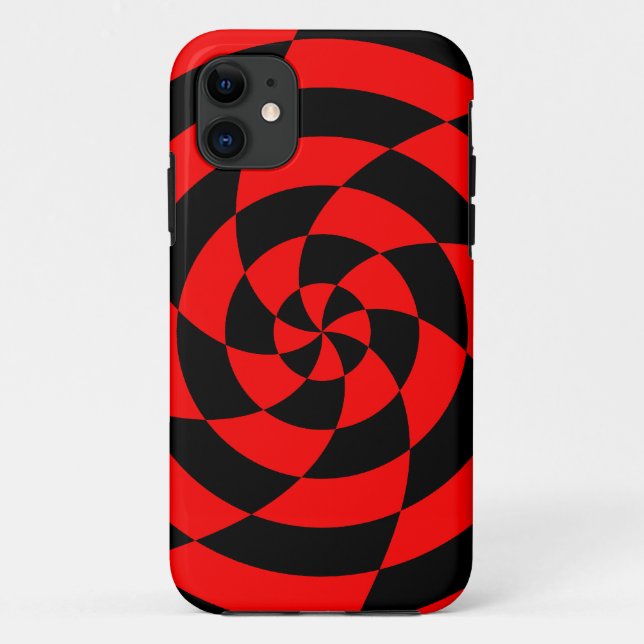 Corey Tiger 80er Neon Op Art (rot) Case-Mate iPhone Hülle (Rückseite)