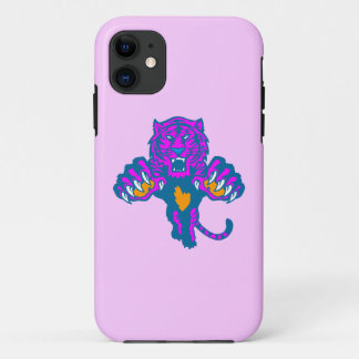 Corey Tiger 80er Neon Pouncing Tiger (Rosa) Case-Mate iPhone Hülle