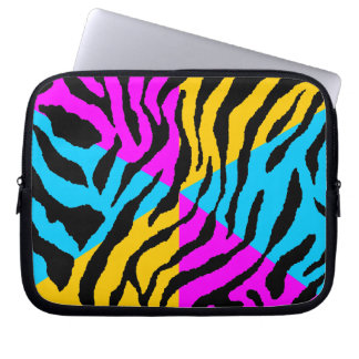 Corey Tiger 80er Neon Tiger Print Laptopschutzhülle