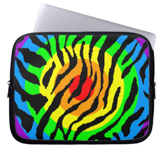 Corey Tiger 80er Neon Tiger Print Laptopschutzhülle
