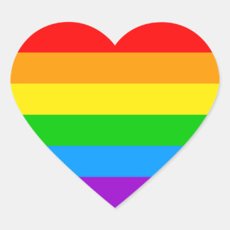 Corey Tiger 80er Rainbow Herz-Aufkleber