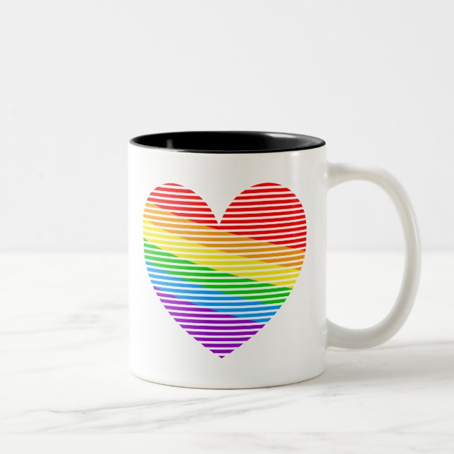 Corey Tiger 80er Rainbow Strip Tasse (Rechts)