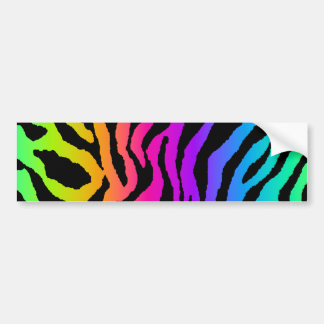 Corey Tiger 80er Rainbow Tiger Streifen Autoaufkleber