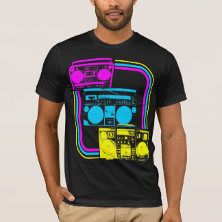 Corey Tiger 80er Retro Boombox Radio T-Shirt