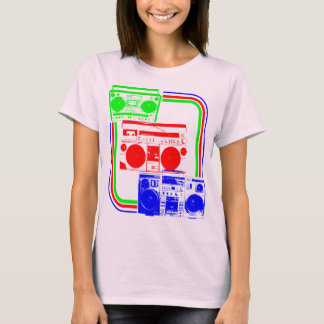 Corey Tiger 80er Retro Boombox Radio T-Shirt