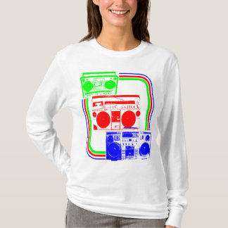 Corey Tiger 80er Retro Boombox Radio T-Shirt