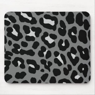 Corey Tiger-80er Retro grauer Leopard-Druck Mousepad