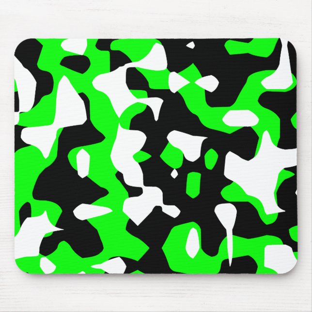 Corey Tiger 80er Retro Green Camouflage (Camouflag Mousepad (Vorne)