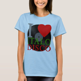 Corey Tiger 80er Retro I Liebe Italo Disco T - Shi T-Shirt