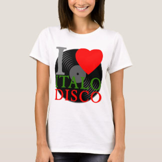 Corey Tiger 80er Retro I Liebe Italo Disco T - Shi T-Shirt