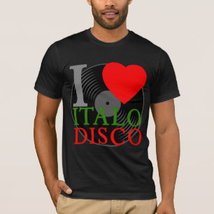 Corey Tiger 80er Retro I Liebe Italo Disco T-Shirt