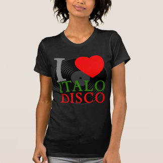 Corey Tiger 80er Retro I Liebe Italo Disco T-Shirt