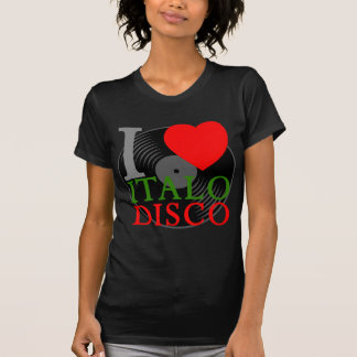 Corey Tiger 80er Retro I Liebe Italo Disco T-Shirt