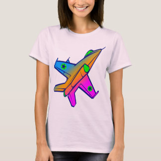 Corey Tiger 80er Retro Jet Fighter Flugzeug T-Shirt