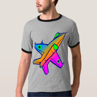 Corey Tiger 80er Retro Jet Fighter Flugzeug T-Shirt