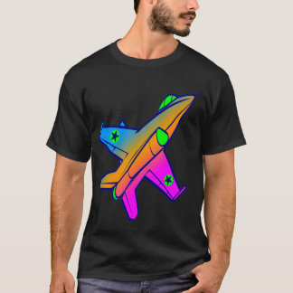 Corey Tiger 80er Retro Jet Fighter Flugzeug T-Shirt