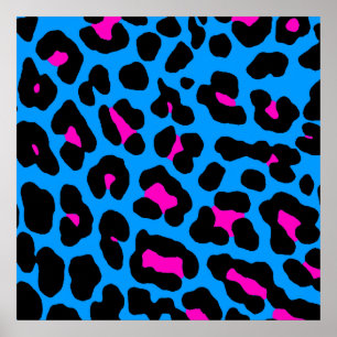 Corey Tiger 80er Retro Leopard Muster Poster