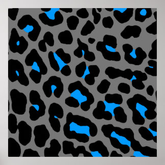 Corey Tiger 80er Retro Leopard Muster Poster