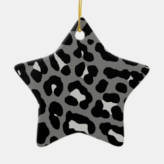 Corey Tiger 80er Retro Leopard Print Star Ornament (Vorne)