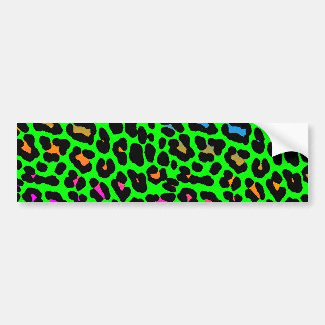 Corey Tiger 80er Retro Leopard Spots Autoaufkleber (Vorne)