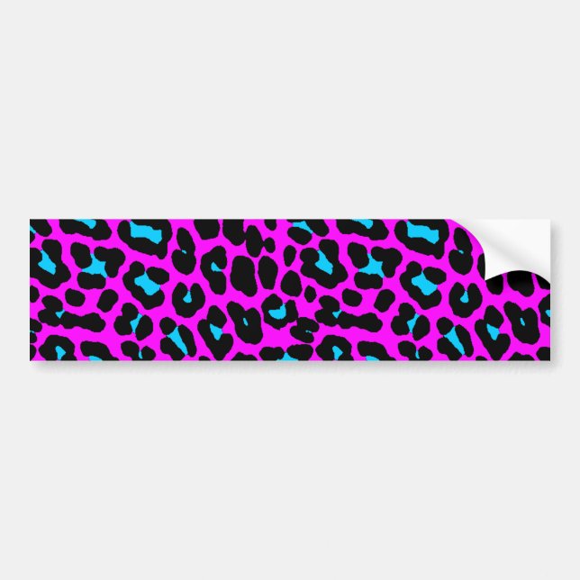 Corey Tiger 80er Retro Leopard Spots Autoaufkleber (Vorne)