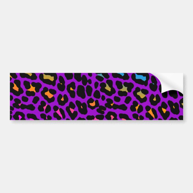 Corey Tiger 80er Retro Leopard Spots Autoaufkleber (Vorne)
