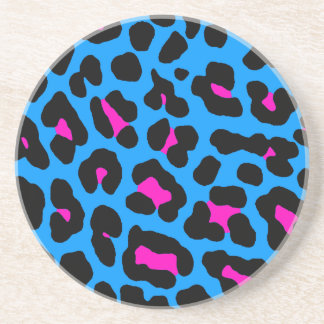 Corey Tiger 80er Retro Leopard Spots Muster Getränkeuntersetzer