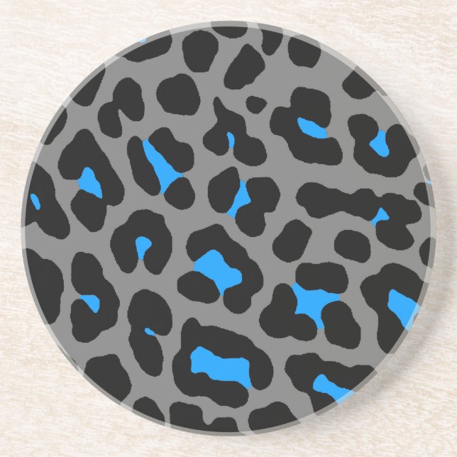 Corey Tiger 80er Retro Leopard Spots Muster Getränkeuntersetzer (Vorne)