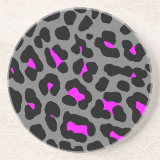 Corey Tiger 80er Retro Leopard Spots Muster Sandstein Untersetzer