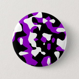 Corey Tiger 80er Retro Lila Camouflage (Camouflage Button