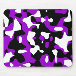 Corey Tiger 80er Retro Lila Camouflage (Camouflage Mousepad