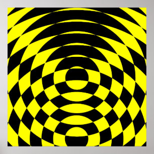 Corey Tiger 80er Retro Op-Art Poster