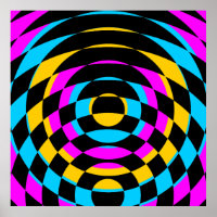 Corey Tiger 80er Retro Op-Art