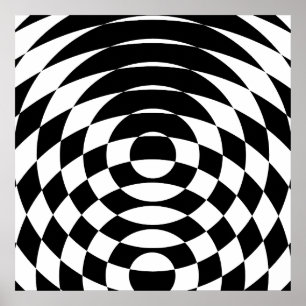 Corey Tiger 80er Retro Op-Art Poster