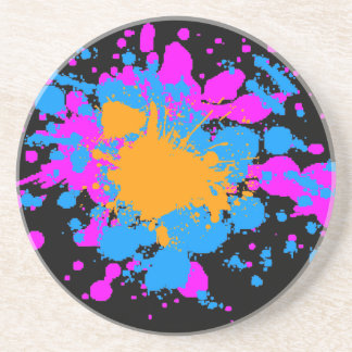 Corey Tiger 80er Retro Paint Spritzer Untersetzer