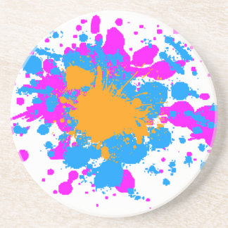 Corey Tiger 80er Retro Paint Spritzer Untersetzer