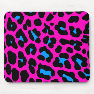 Corey Tiger 80er Retro Pink Leopard Print Mousepad