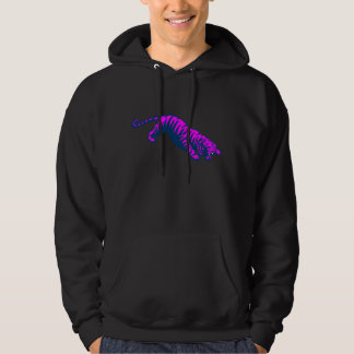 COREY TIGER '80er RETRO PROWLING TIGER PINK Hoodie